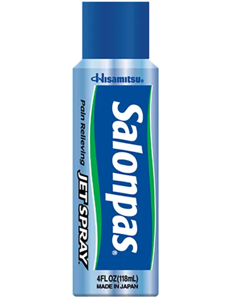 Salonpas® JET SPRAY® – front side of product