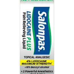 Salonpas® LIDOCAINE PLUS Pain Relieving Liquid Roll On box