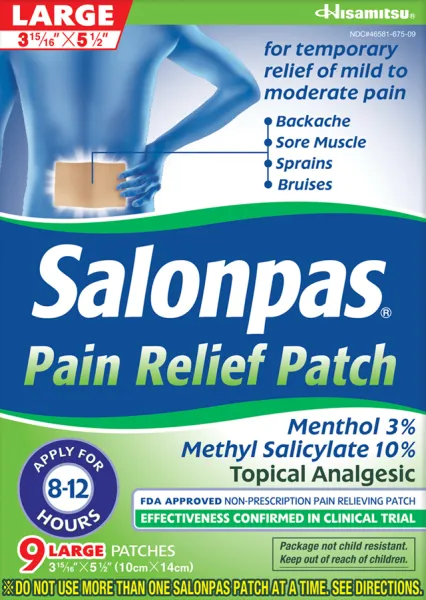 Salonpas® Pain Relief Patch. LARGE box